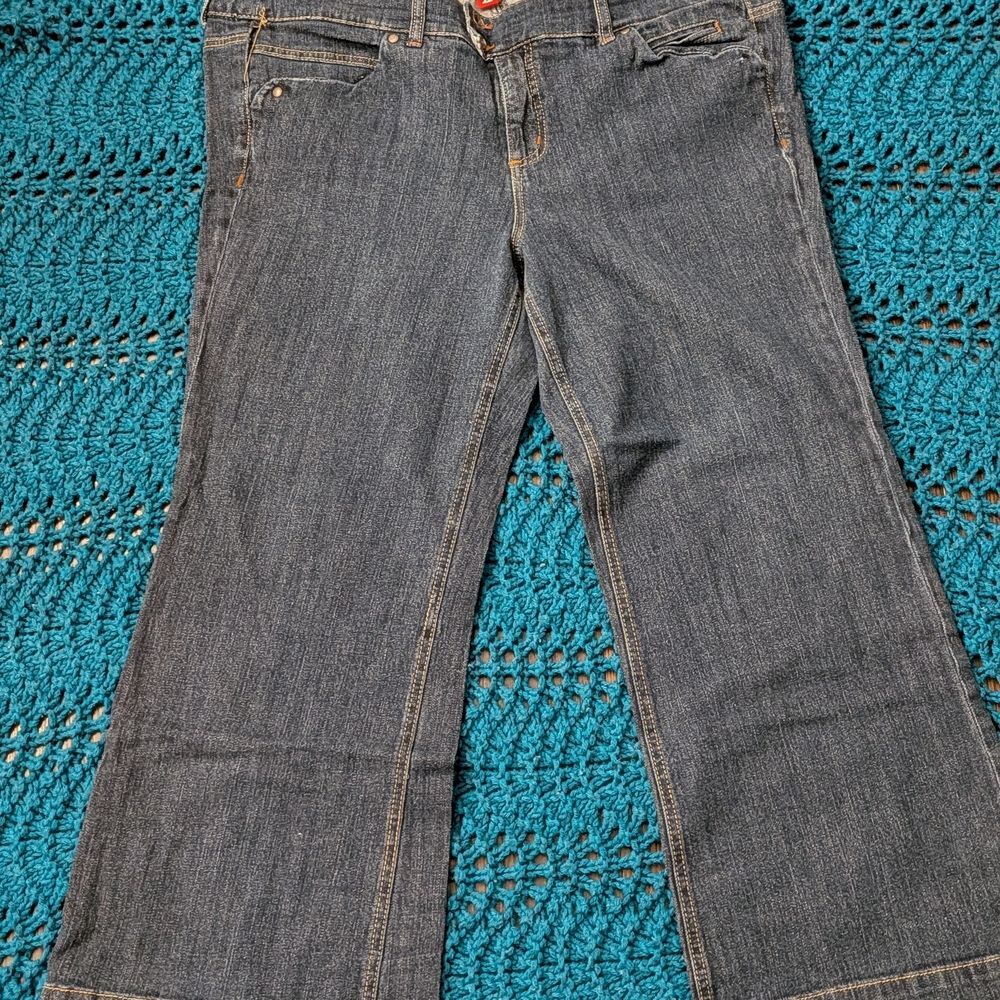 Freestyle Revolution Dark Blue Flare Jeans - Picture 2 of 7